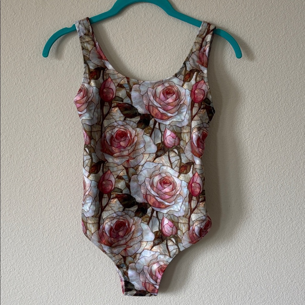 Aurora Skirts Dancewear Leotard - Roses Flowers Small